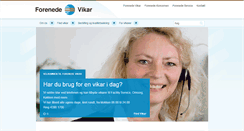 Desktop Screenshot of forenede-vikar.dk